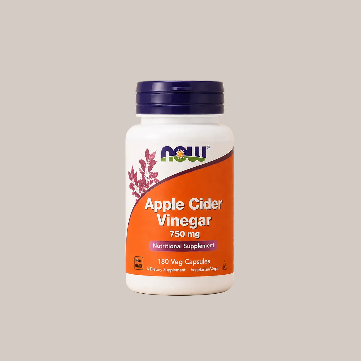 NOW Foods Vinagre de Sidra de Manzana Extra Strength (450 mg y 750 mg)